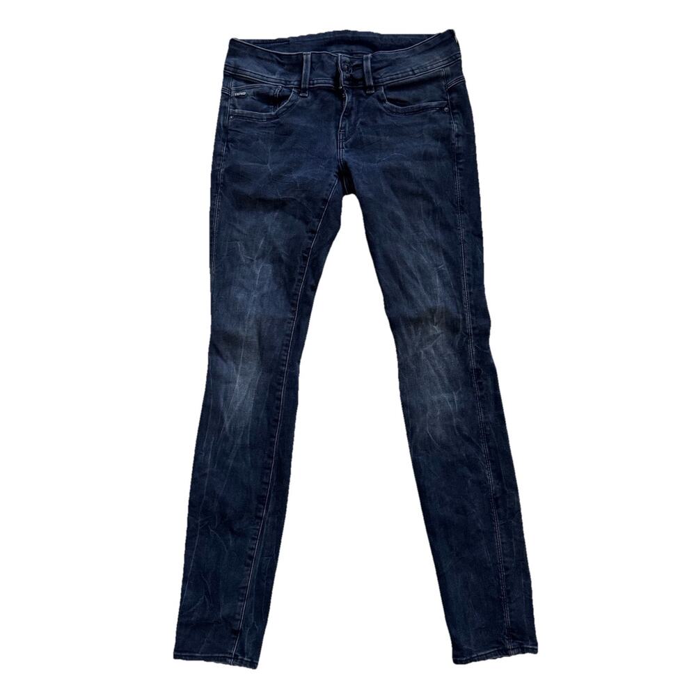 G-Star Raw Lynn Mid Skinny Darker Wash Denim Women’s Jeans 26 X 30